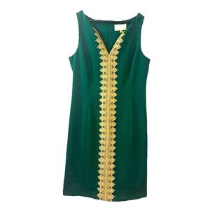 Pappagallo The Brooke Dress Kelly Green 8 Sleeveless Jewel Neck Above The Knee